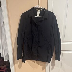 Jil Sander Classic Black Nylon Shirt